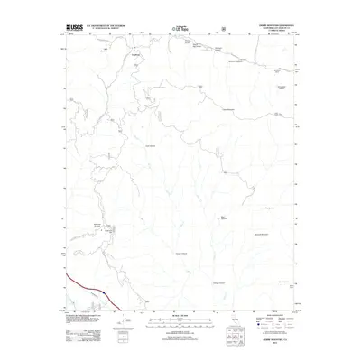 2012 Map of Liebre Mountain, 2012 Print
