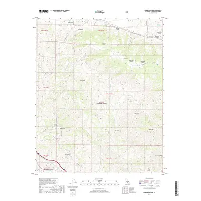 2018 Map of Liebre Mountain, 2018 Print