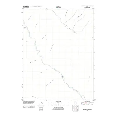 2011 Map of Lighthouse Canyon, 2011 Print