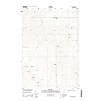 2014 Map of Lightning Butte, 2014 Print