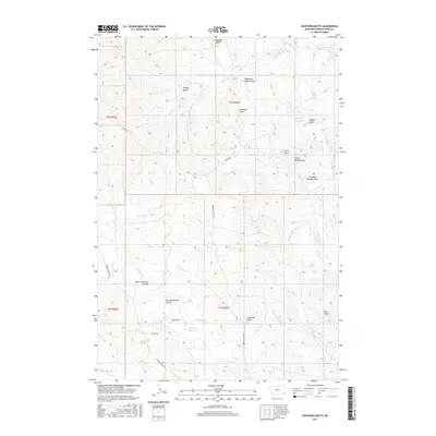 2017 Map of Lightning Butte, 2017 Print
