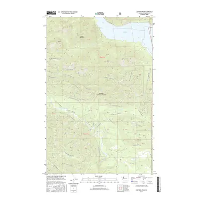 2017 Map of Lightning Peak, 2017 Print