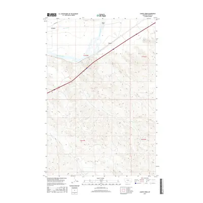 2017 Map of Lignite Creek, 2017 Print