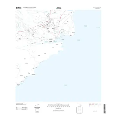 2013 Map of Lihue, 2013 Print