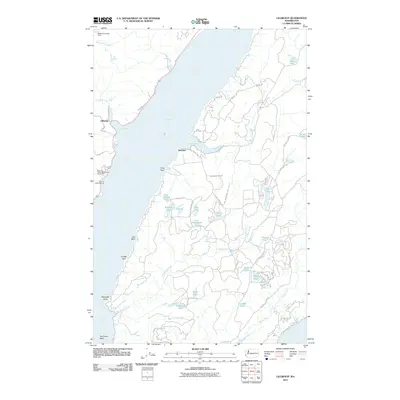 2011 Map of Lilliwaup, 2011 Print