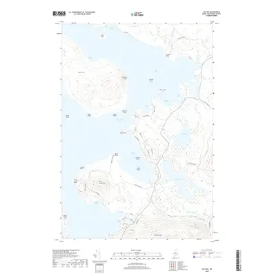 2018 Map of Lily Bay, 2018 Print