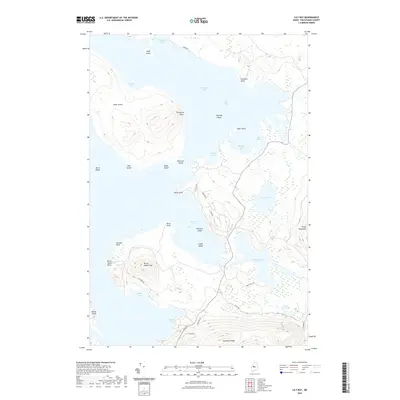 2021 Map of Lily Bay, 2021 Print