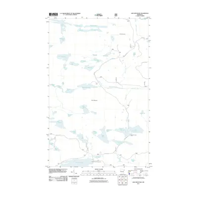 2011 Map of Lima Mountain, 2011 Print
