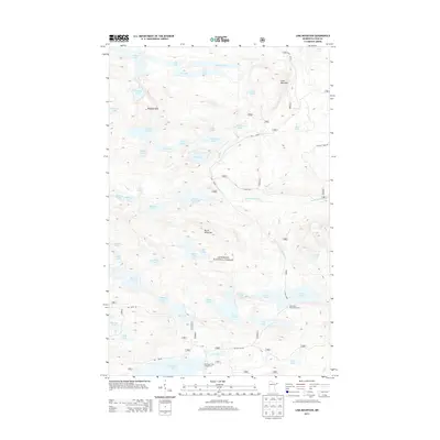 2013 Map of Lima Mountain, 2013 Print