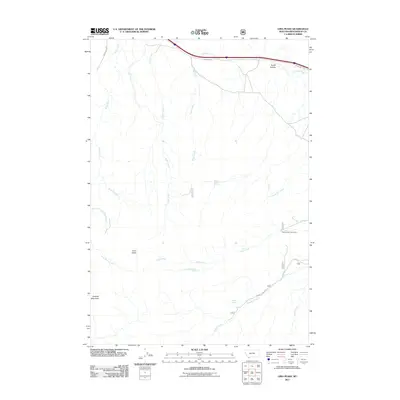 2011 Map of Lima Peaks, 2011 Print