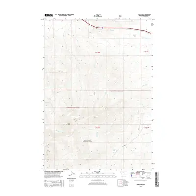 2014 Map of Lima Peaks, 2014 Print