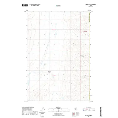 2017 Map of Lime Hills D-1 NE, 2017 Print