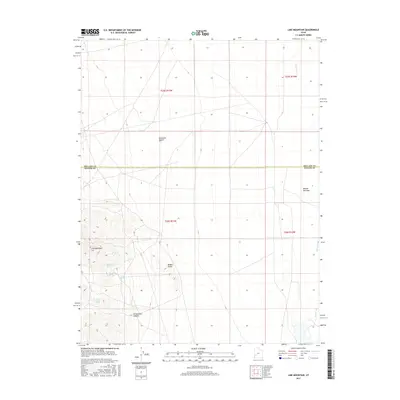 2017 Map of Lime Mountain, 2017 Print