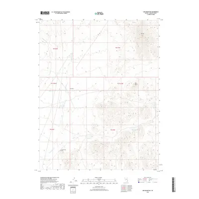 2018 Map of Lime Mountain, 2018 Print