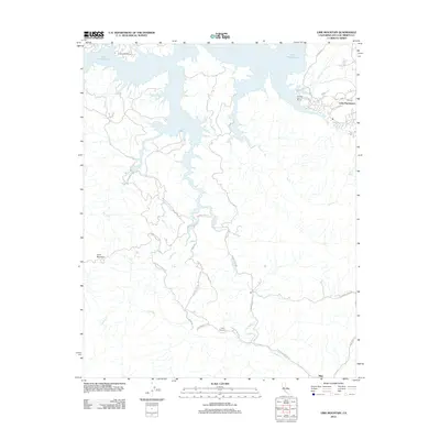 2012 Map of Lime Mountain, 2012 Print