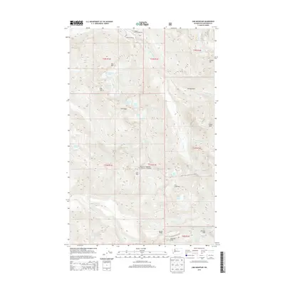 2014 Map of Lime Mountain, 2014 Print