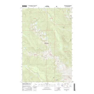 2017 Map of Lime Mountain, 2017 Print
