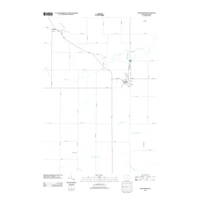 2013 Map of Lime Springs, 2013 Print