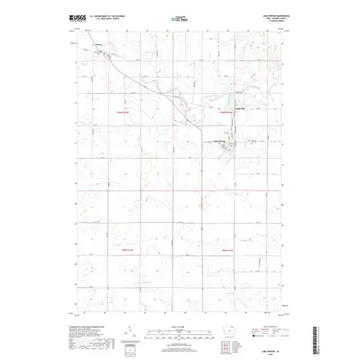 2018 Map of Lime Springs, 2018 Print