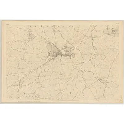 1841 Map of Limerick - Sheet 36, 1844 Print