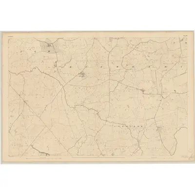 1841 Map of Limerick - Sheet 45, 1844 Print