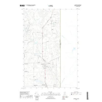 2018 Map of Limestone, 2018 Print