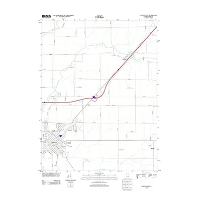 2012 Map of Lincoln East, 2012 Print