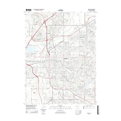 2014 Map of Lincoln, 2014 Print