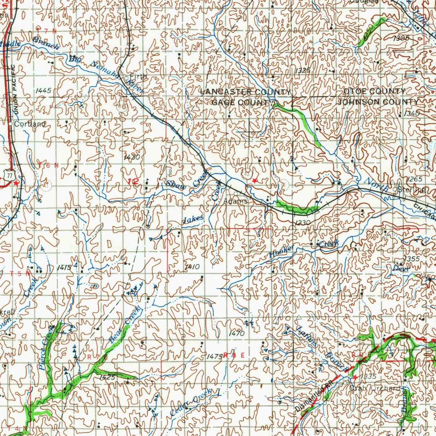 1955 Map of Lincoln, NE — High-Res | Pastmaps