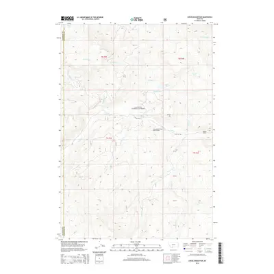 2014 Map of Lincoln Mountain, 2014 Print