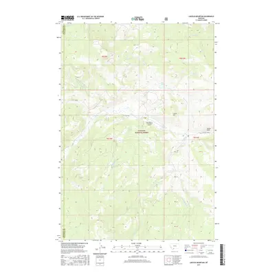 2017 Map of Lincoln Mountain, 2017 Print