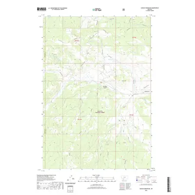 2020 Map of Lincoln Mountain, 2020 Print