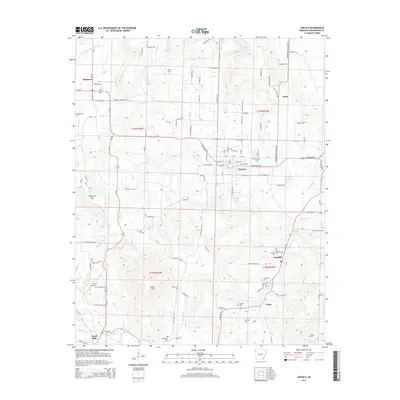 2014 Map of Lincoln, 2014 Print