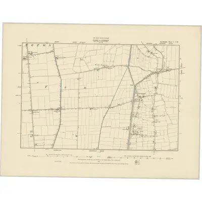 1887 Map of Lincolnshire C.NW