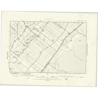 1887 Map of Lincolnshire CI.NE, 1888 Print