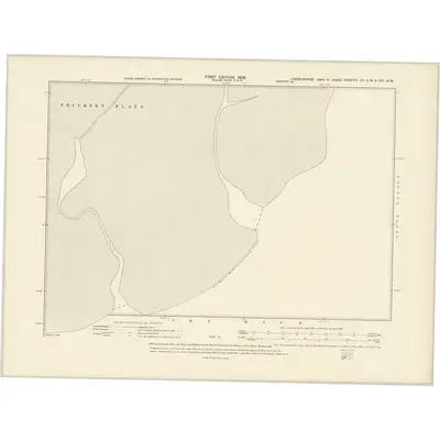 1904 Map of Lincolnshire CII.SW & CXI.NW, 1906 Print
