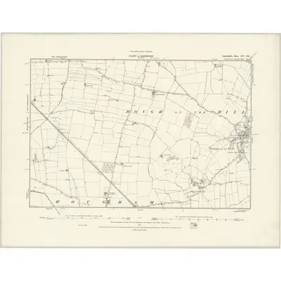 1887 Map of Lincolnshire CIV.NE, 1888 Print