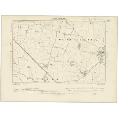 1903 Map of Lincolnshire CIV.NE, 1905 Print