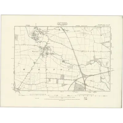 1887 Map of Lincolnshire CIV.SE, 1888 Print