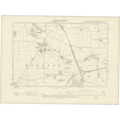 1903 Map of Lincolnshire CIV.SE, 1905 Print