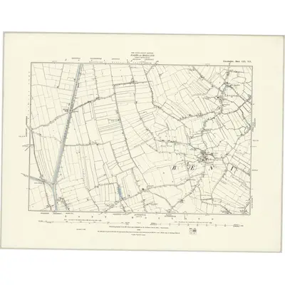 1887 Map of Lincolnshire CIX.NE, 1888 Print