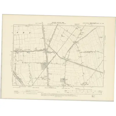 1903 Map of Lincolnshire CIX.NW, 1906 Print