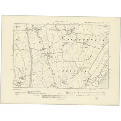 1903 Map of Lincolnshire CIX.SE, 1906 Print