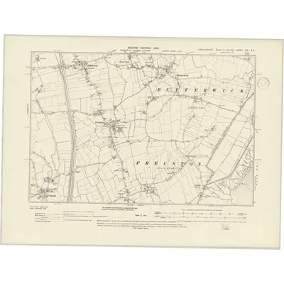 1903 Map of Lincolnshire CIX.SE, 1937 Print