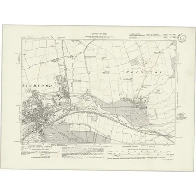 1928 Map of Lincolnshire CLI.NW, 1932 Print