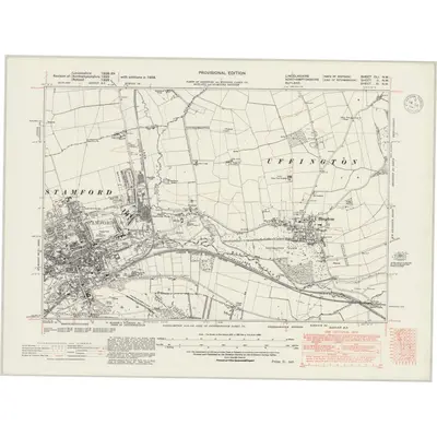 1938 Map of Lincolnshire CLI.NW, 1947 Print