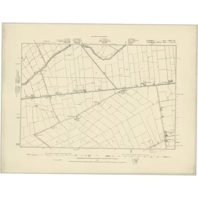 1886 Map of Lincolnshire CLIII.NE, 1887 Print