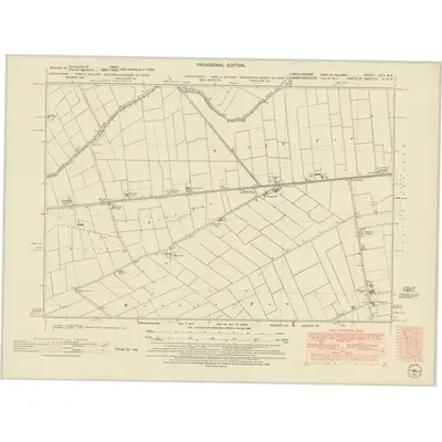 1950 Map of Lincolnshire CLIII.NE, 1952 Print