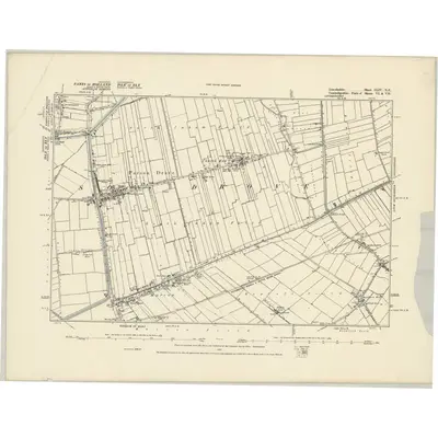1886 Map of Lincolnshire CLIV.NE, 1887 Print