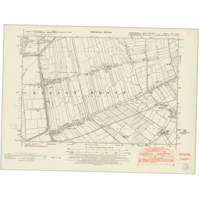 1950 Map of Lincolnshire CLIV.NE, 1952 Print